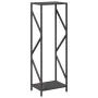 Leñero negro 34x25x100 cm Acero laminado en frío de , Bolsas y soportes de leña - Ref: Foro24-864323, Precio: 51,82 €, Descue...