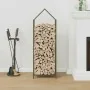 Olivengrüner Holzstapel 40x25x120 cm Kaltgewalzter Stahl von , Brennholztaschen und -halter - Ref: Foro24-864302, Preis: 50,3...