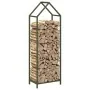Olivengrüner Holzstapel 40x25x120 cm Kaltgewalzter Stahl von , Brennholztaschen und -halter - Ref: Foro24-864302, Preis: 50,3...