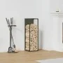 Olive green firewood rack 25x25x80 cm Cold rolled steel by , Firewood bags and holders - Ref: Foro24-864266, Price: 43,26 €, ...