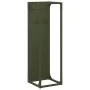 Olive green firewood rack 25x25x80 cm Cold rolled steel by , Firewood bags and holders - Ref: Foro24-864266, Price: 43,26 €, ...