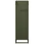 Olive green firewood rack 25x25x80 cm Cold rolled steel by , Firewood bags and holders - Ref: Foro24-864266, Price: 43,26 €, ...