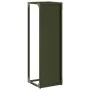 Olive green firewood rack 25x25x80 cm Cold rolled steel by , Firewood bags and holders - Ref: Foro24-864266, Price: 43,26 €, ...