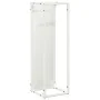 White firewood holder 25x25x80 cm Cold rolled steel by , Firewood bags and holders - Ref: Foro24-864264, Price: 43,26 €, Disc...