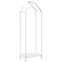 White firewood rack 40x25x120 cm Cold rolled steel by , Firewood bags and holders - Ref: Foro24-864300, Price: 50,36 €, Disco...