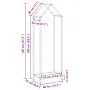 White firewood rack 40x25x120 cm Cold rolled steel by , Firewood bags and holders - Ref: Foro24-864300, Price: 50,36 €, Disco...