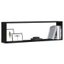 Würfelregale für die Wand, 4 Stück, Schwarz-Eiche, 100x15x30 cm. von , Regale und Regale - Ref: Foro24-862059, Preis: 64,37 €...