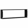 Würfelregale für die Wand, 4 Stück, Schwarz-Eiche, 100x15x30 cm. von , Regale und Regale - Ref: Foro24-862059, Preis: 64,37 €...