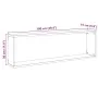Würfelregale für die Wand, 4 Stück, Schwarz-Eiche, 100x15x30 cm. von , Regale und Regale - Ref: Foro24-862059, Preis: 64,37 €...