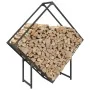 Schwarzer Holzstapel 100x25x100 cm Kaltgewalzter Stahl von , Brennholztaschen und -halter - Ref: Foro24-864287, Preis: 36,22 ...