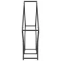 Schwarzer Holzstapel 100x25x100 cm Kaltgewalzter Stahl von , Brennholztaschen und -halter - Ref: Foro24-864287, Preis: 36,22 ...