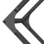 Leñero negro 100x25x100 cm Acero laminado en frío de , Bolsas y soportes de leña - Ref: Foro24-864287, Precio: 36,22 €, Descu...