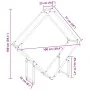 Schwarzer Holzstapel 100x25x100 cm Kaltgewalzter Stahl von , Brennholztaschen und -halter - Ref: Foro24-864287, Preis: 36,22 ...