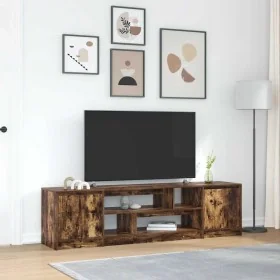 TV-Möbel aus geräucherter Eiche 188,5x41x50 cm, Ingenieurholz von , TV-Möbel - Ref: Foro24-3328421, Preis: 136,39 €, Rabatt: %