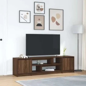 TV-Möbel aus brauner Eiche 188,5x41x50 cm aus Ingenieurholz von , TV-Möbel - Ref: Foro24-3328423, Preis: 156,01 €, Rabatt: %