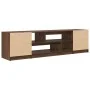 Brown oak TV stand 188.5x41x50 cm engineered wood by , TV Furniture - Ref: Foro24-3328423, Price: 156,01 €, Discount: %