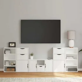 TV-Möbel 5 Stück mit Aufbewahrung "ODDA" weiß Kiefernholz von , TV-Möbel - Ref: Foro24-3365377, Preis: 280,31 €, Rabatt: %