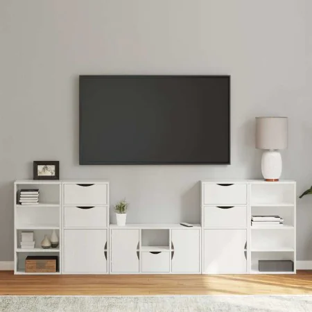 TV-Möbel 5 Stück mit Aufbewahrung "ODDA" weiß Kiefernholz von , TV-Möbel - Ref: Foro24-3365377, Preis: 280,31 €, Rabatt: %
