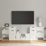 TV furniture set of 5 units with storage "ODDA" in white pine wood. by , TV Furniture - Ref: Foro24-3365377, Price: 280,31 €,...