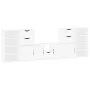 TV furniture set of 5 units with storage "ODDA" in white pine wood. by , TV Furniture - Ref: Foro24-3365377, Price: 280,31 €,...