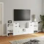 TV furniture set of 5 units with storage "ODDA" in white pine wood. by , TV Furniture - Ref: Foro24-3365377, Price: 280,31 €,...