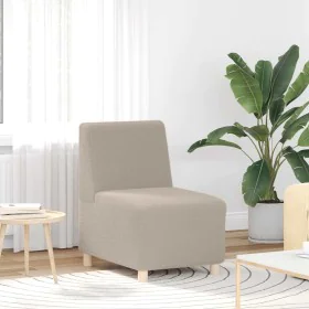 Light gray sofa armchair, 55 cm, curly wool imitation fabric. by , Sofas - Ref: Foro24-4108503, Price: 125,19 €, Discount: %