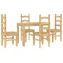 Juego de comedor Panama 5 pzas madera maciza de pino de , muebles para cocinas y comedores - Ref: Foro24-3345197, Precio: 398...