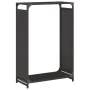 Black firewood rack 60x28x90 cm Cold rolled steel by , Firewood bags and holders - Ref: Foro24-864211, Price: 59,48 €, Discou...