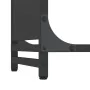 Black firewood rack 60x28x90 cm Cold rolled steel by , Firewood bags and holders - Ref: Foro24-864211, Price: 59,48 €, Discou...