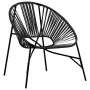 Gartensessel in Form eines schwarzen synthetischen Rattan-Eierstuhls. von , Gartenstühle - Ref: Foro24-4009287, Preis: 81,86 ...