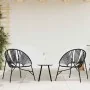 Gartensessel in Form eines schwarzen synthetischen Rattan-Eierstuhls. von , Gartenstühle - Ref: Foro24-4009287, Preis: 81,86 ...