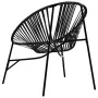Gartensessel in Form eines schwarzen synthetischen Rattan-Eierstuhls. von , Gartenstühle - Ref: Foro24-4009287, Preis: 81,86 ...