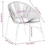 Gartensessel in Form eines schwarzen synthetischen Rattan-Eierstuhls. von , Gartenstühle - Ref: Foro24-4009287, Preis: 81,86 ...