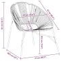 Gartensessel in Eiform aus orangefarbenem und schwarzem synthetischem Rattan von , Gartenstühle - Ref: Foro24-4009291, Preis:...