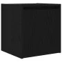 Black wall-mounted bedside table 38x34x40 cm by , Nightstands - Ref: Foro24-861231, Price: 39,31 €, Discount: %