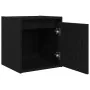 Black wall-mounted bedside table 38x34x40 cm by , Nightstands - Ref: Foro24-861231, Price: 39,31 €, Discount: %