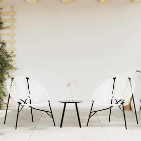 Garden chair set 3 pcs synthetic rattan white and black by , Garden chairs - Ref: Foro24-4009293, Price: 180,50 €, Discount: %