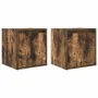Wandnachttische 2 Stück geräucherter Eichenholz 38x34x40 cm von , Nachttische - Ref: Foro24-861238, Preis: 63,51 €, Rabatt: %