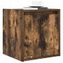 Wandnachttische 2 Stück geräucherter Eichenholz 38x34x40 cm von , Nachttische - Ref: Foro24-861238, Preis: 63,51 €, Rabatt: %