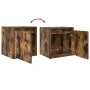 Wandnachttische 2 Stück geräucherter Eichenholz 38x34x40 cm von , Nachttische - Ref: Foro24-861238, Preis: 63,51 €, Rabatt: %