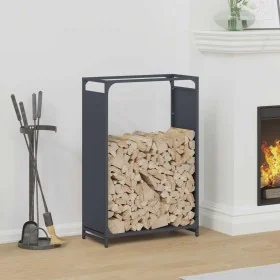 Anthracite firewood rack 60x28x90 cm Cold rolled steel by , Firewood bags and holders - Ref: Foro24-864213, Price: 61,04 €, D...