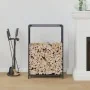 Anthracite firewood rack 60x28x90 cm Cold rolled steel by , Firewood bags and holders - Ref: Foro24-864213, Price: 61,04 €, D...