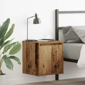 Wall-mounted bedside tables 2 units old wood 38x34x40 cm by , Nightstands - Ref: Foro24-861244, Price: 63,51 €, Discount: %