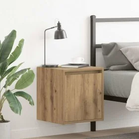 Wall-mounted bedside tables 2 units oak artisan 38x34x40 cm by , Nightstands - Ref: Foro24-861246, Price: 69,74 €, Discount: %