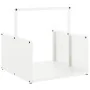 Weißer Holzstapel 40x40x40 cm Kaltgewalzter Stahl von , Brennholztaschen und -halter - Ref: Foro24-864272, Preis: 40,49 €, Ra...