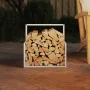 Weißer Holzstapel 40x40x40 cm Kaltgewalzter Stahl von , Brennholztaschen und -halter - Ref: Foro24-864272, Preis: 40,49 €, Ra...