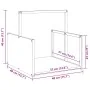 Weißer Holzstapel 40x40x40 cm Kaltgewalzter Stahl von , Brennholztaschen und -halter - Ref: Foro24-864272, Preis: 40,49 €, Ra...