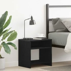 Mesilla de noche roble negro 40x30x40 cm madera de ingeniería by , Nightstands - Ref: Foro24-862363, Price: 34,51 €, Discount: %