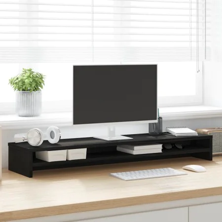 Soporte para monitor de madera de roble negro 100x24x13 cm von , TV-Möbel - Ref: Foro24-862419, Preis: 38,14 €, Rabatt: %