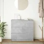 Aparador de madera de ingeniería gris hormigón 80x35x76 cm by , Sideboards - Ref: Foro24-861736, Price: 94,79 €, Discount: %